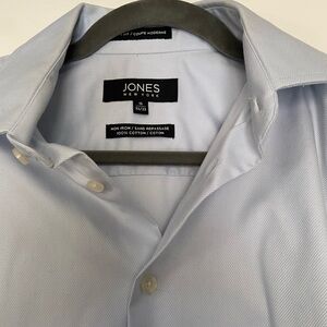 Jones New York Men's Blue Dress Shirt